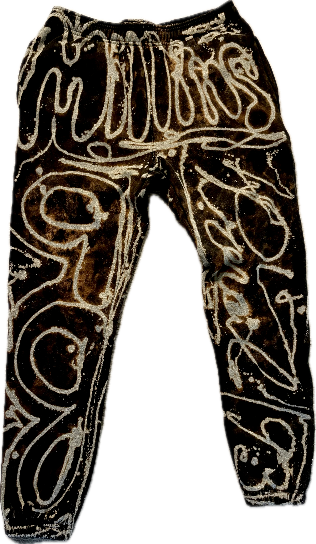 Fund Millionaires Black Graffiti Premium Urban Pinch Joggers | Millionaire Broke Boiz