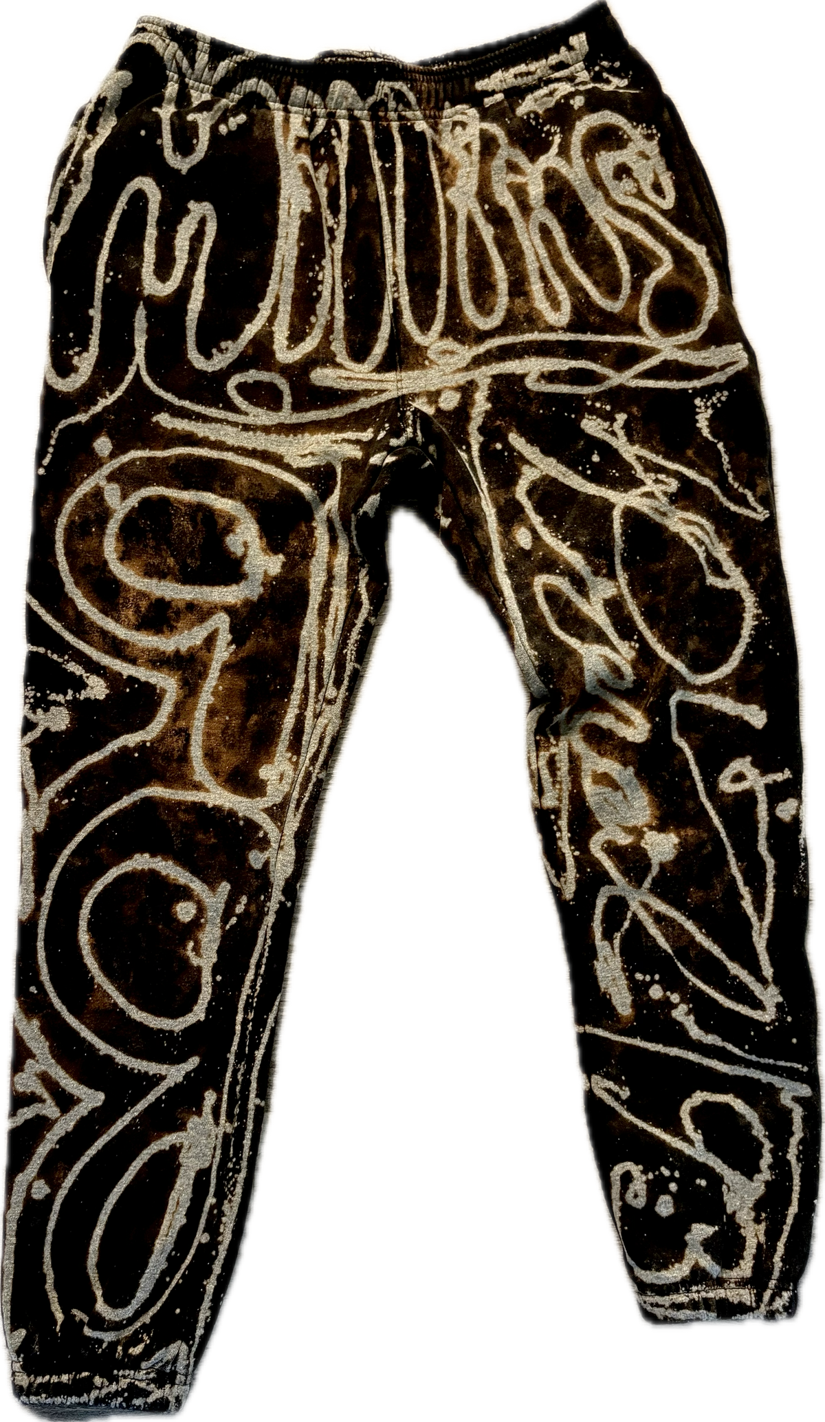 Fund Millionaires Black Graffiti Premium Urban Pinch Joggers | Millionaire Broke Boiz