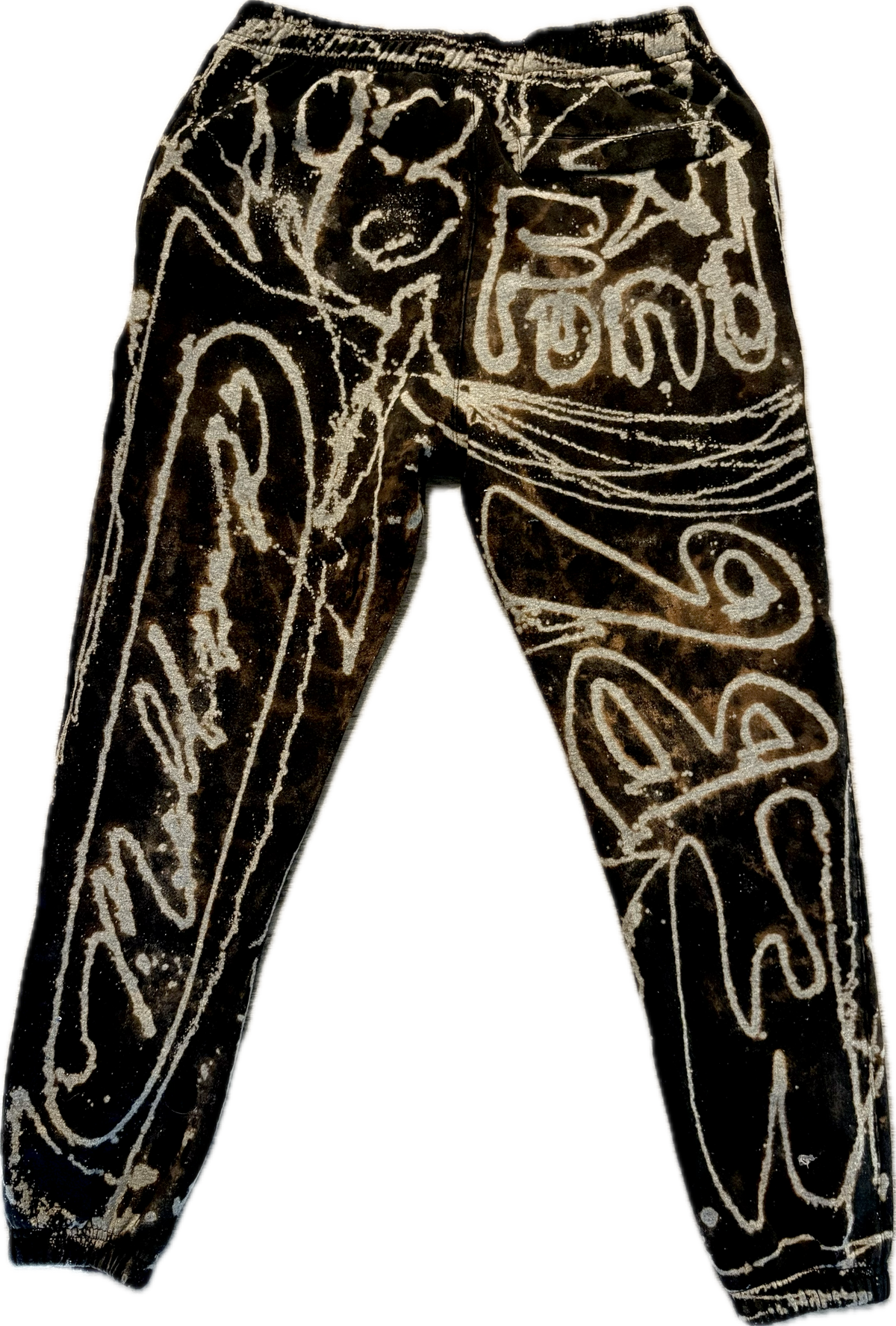 Fund Millionaires Black Graffiti Premium Urban Pinch Joggers | Millionaire Broke Boiz