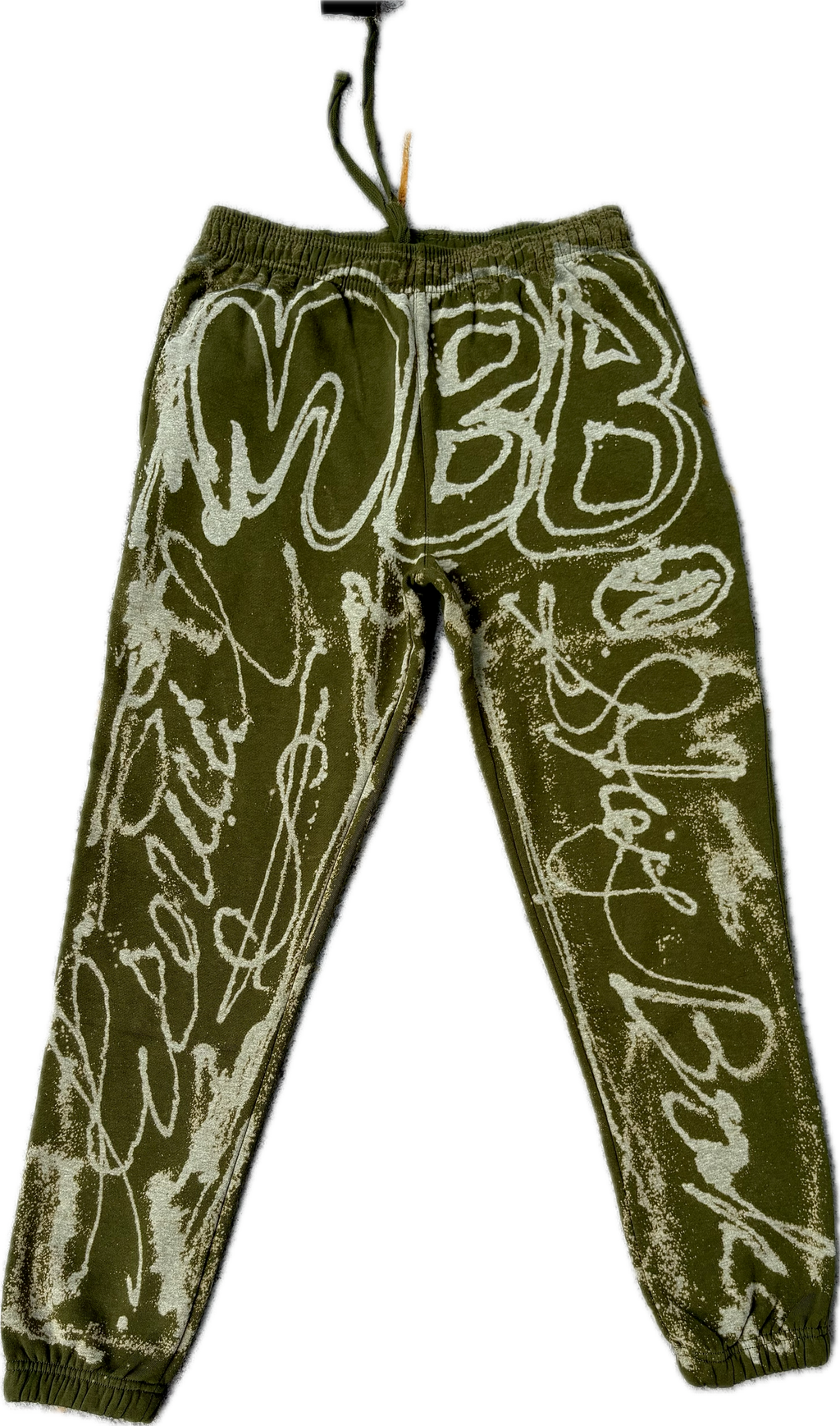 Street Art Faded Olive Graffiti Premium Urban Pinch  Joggers | Millionaire Broke Boiz