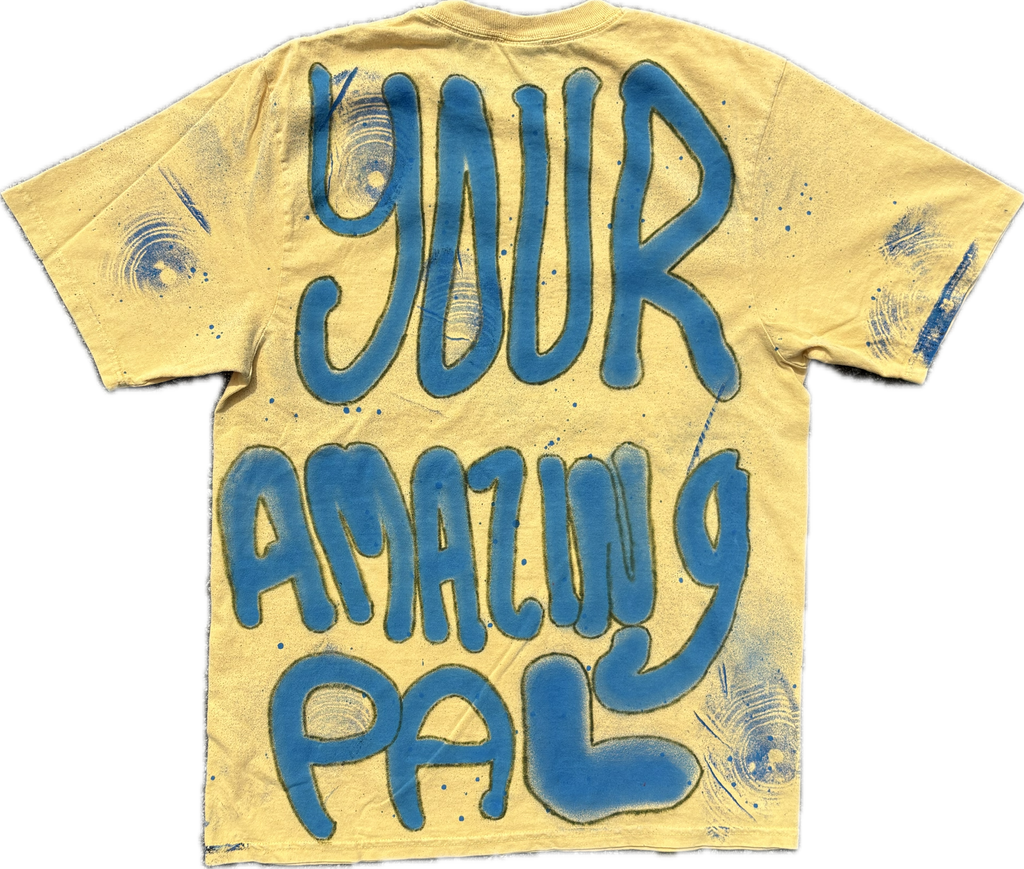 Millionaire Broke Boiz “ Mustards “ Graphic Street Tee | Yellow/Blue Urban Premium Streetwear Graphic Tee