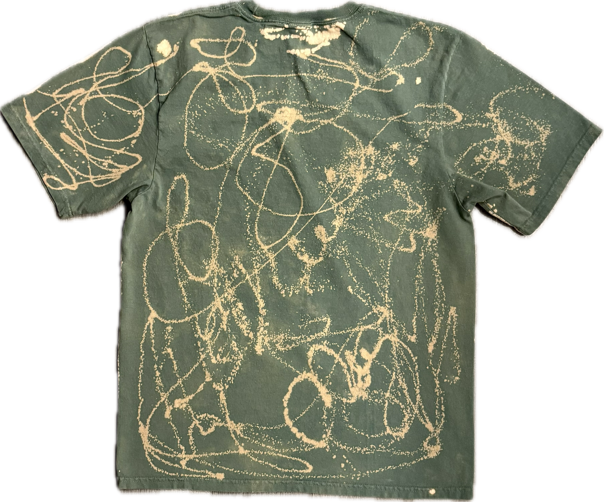 Millionaire Broke Boiz “Yaps Scribbles” Graphic T-Shirt | Green Streetwear Tee