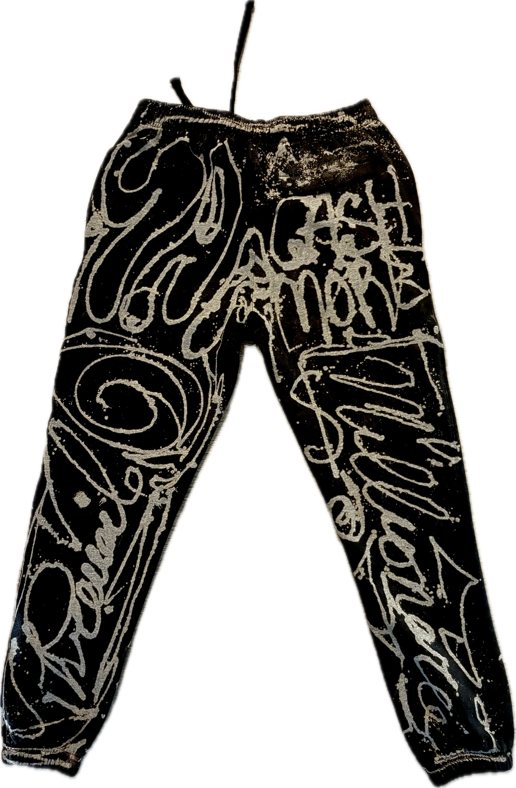 Pals Cash Black Graffiti Premium Urban Pinch Joggers | Millionaire Broke Boiz