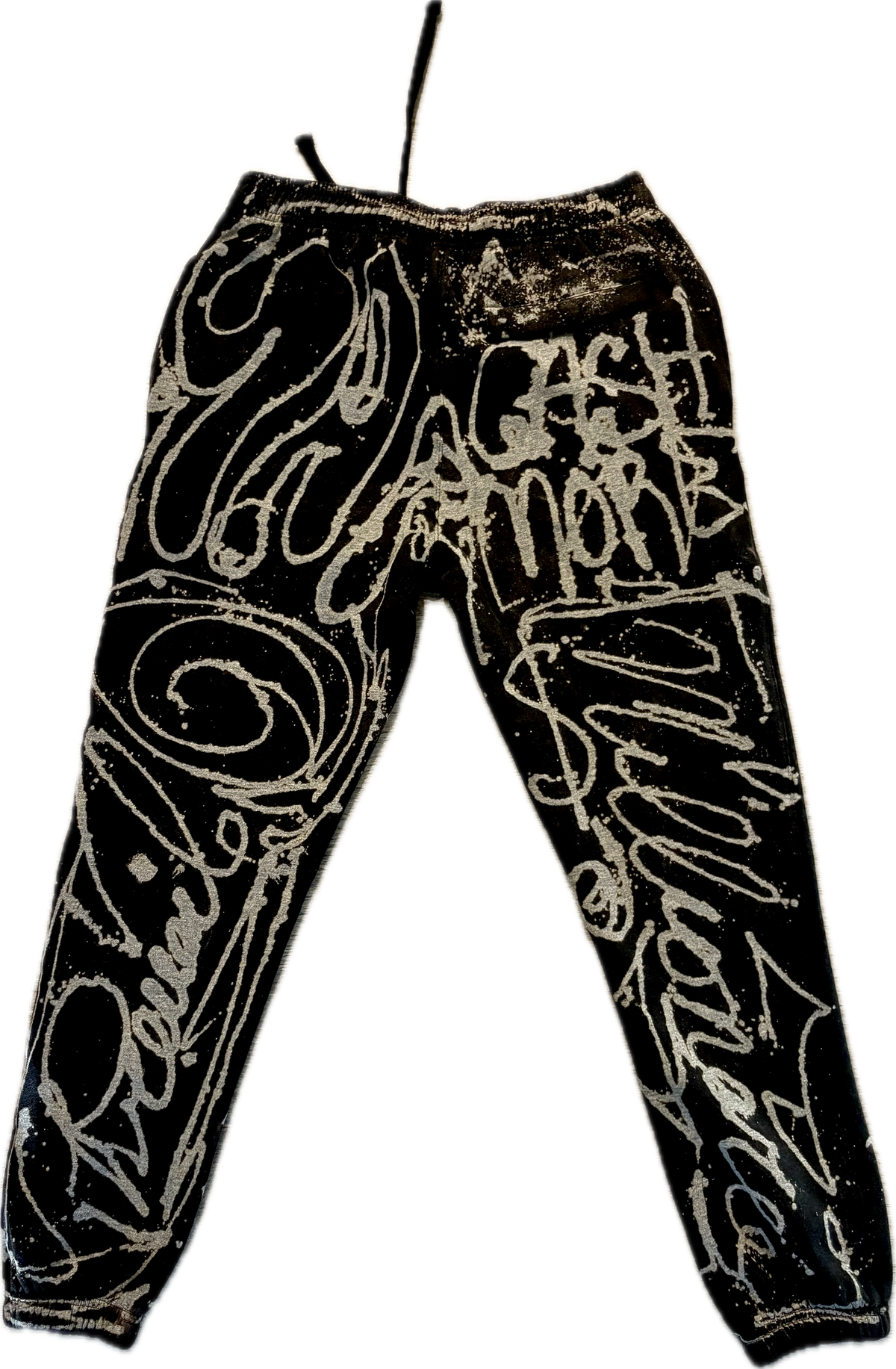 Pals Cash Black Graffiti Premium Urban Pinch Joggers | Millionaire Broke Boiz