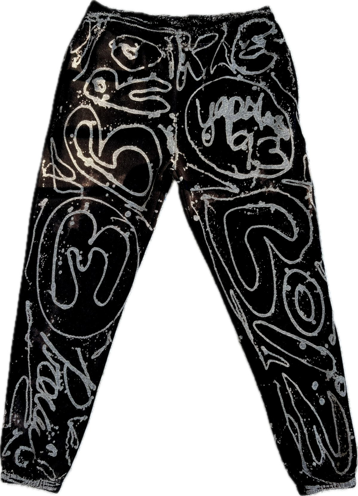 More Broke Black Graffiti Premium Urban Pinch Joggers | Millionaire Broke Boiz