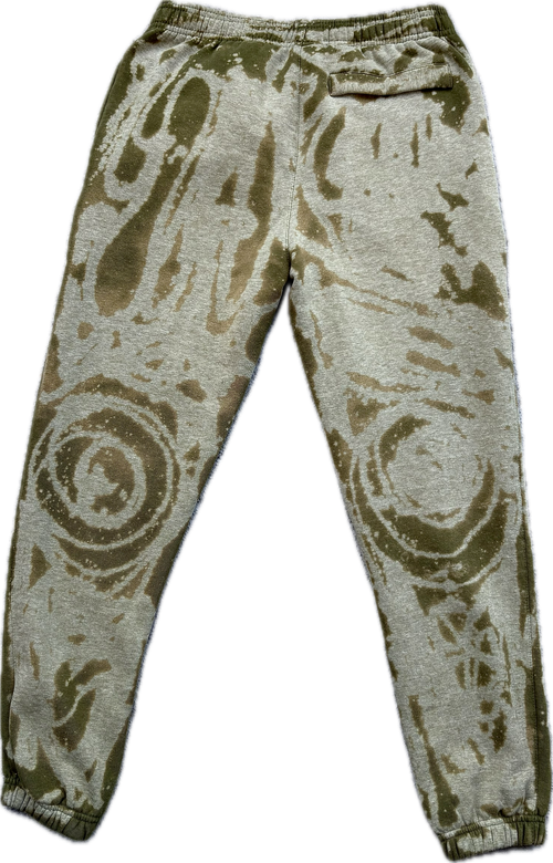 Deep N M Faded Olive Graffiti Urban Premium Pinch Joggers | Millionaire Broke Boiz
