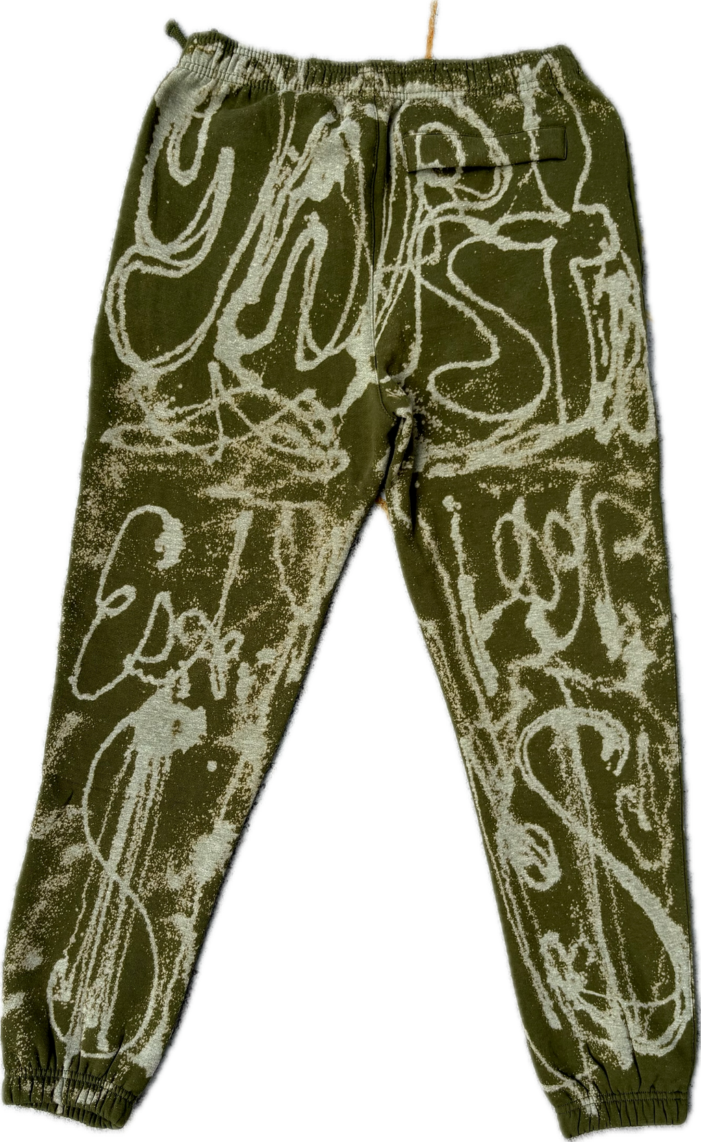 Street Art Faded Olive Graffiti Premium Urban Pinch  Joggers | Millionaire Broke Boiz