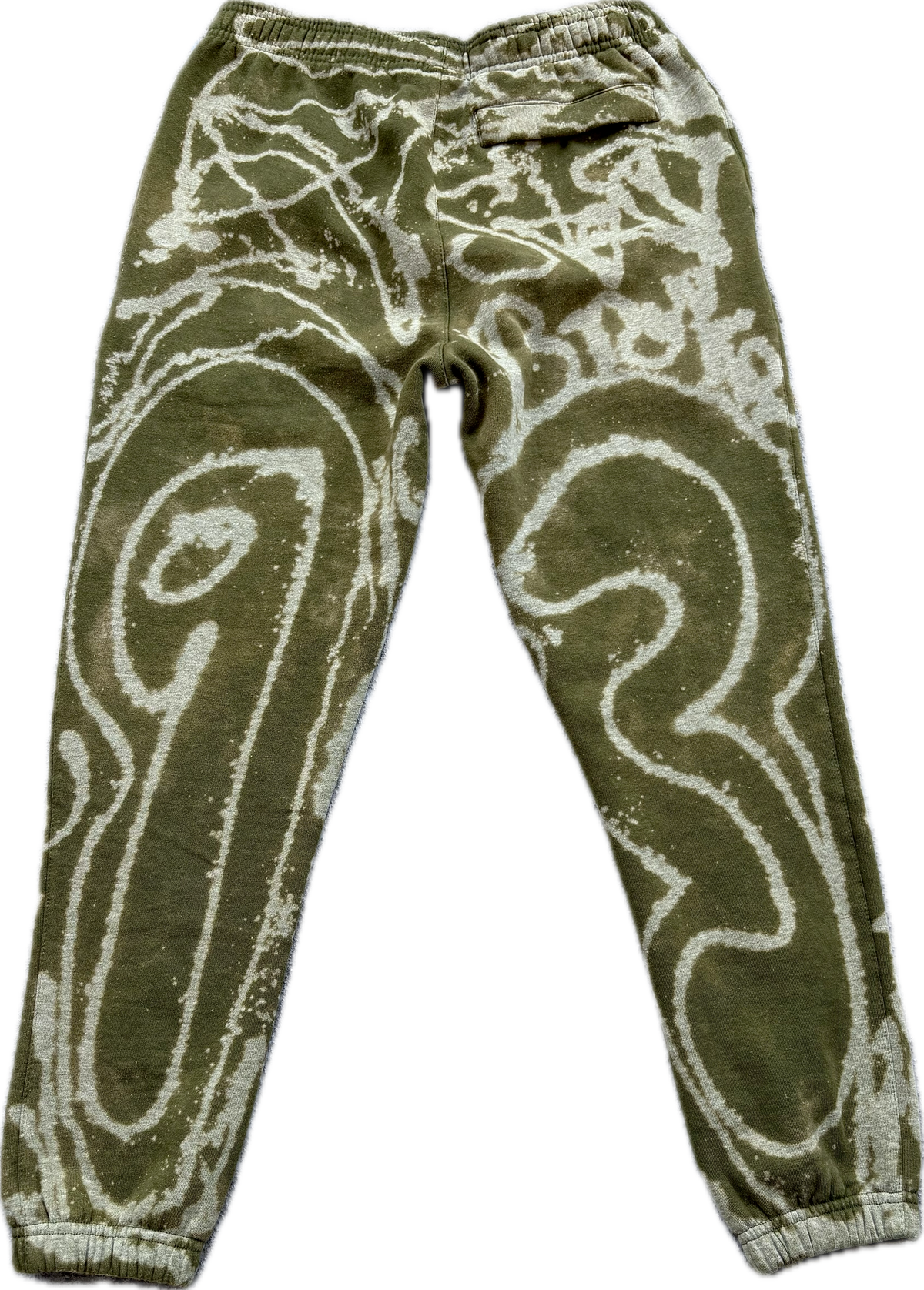 Boiz Since 93 Faded Olive Graffiti Urban Premium Pinch Joggers | Millionaire Broke Boiz