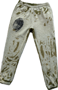 Deep N M Faded Olive Graffiti Urban Premium Pinch Joggers | Millionaire Broke Boiz