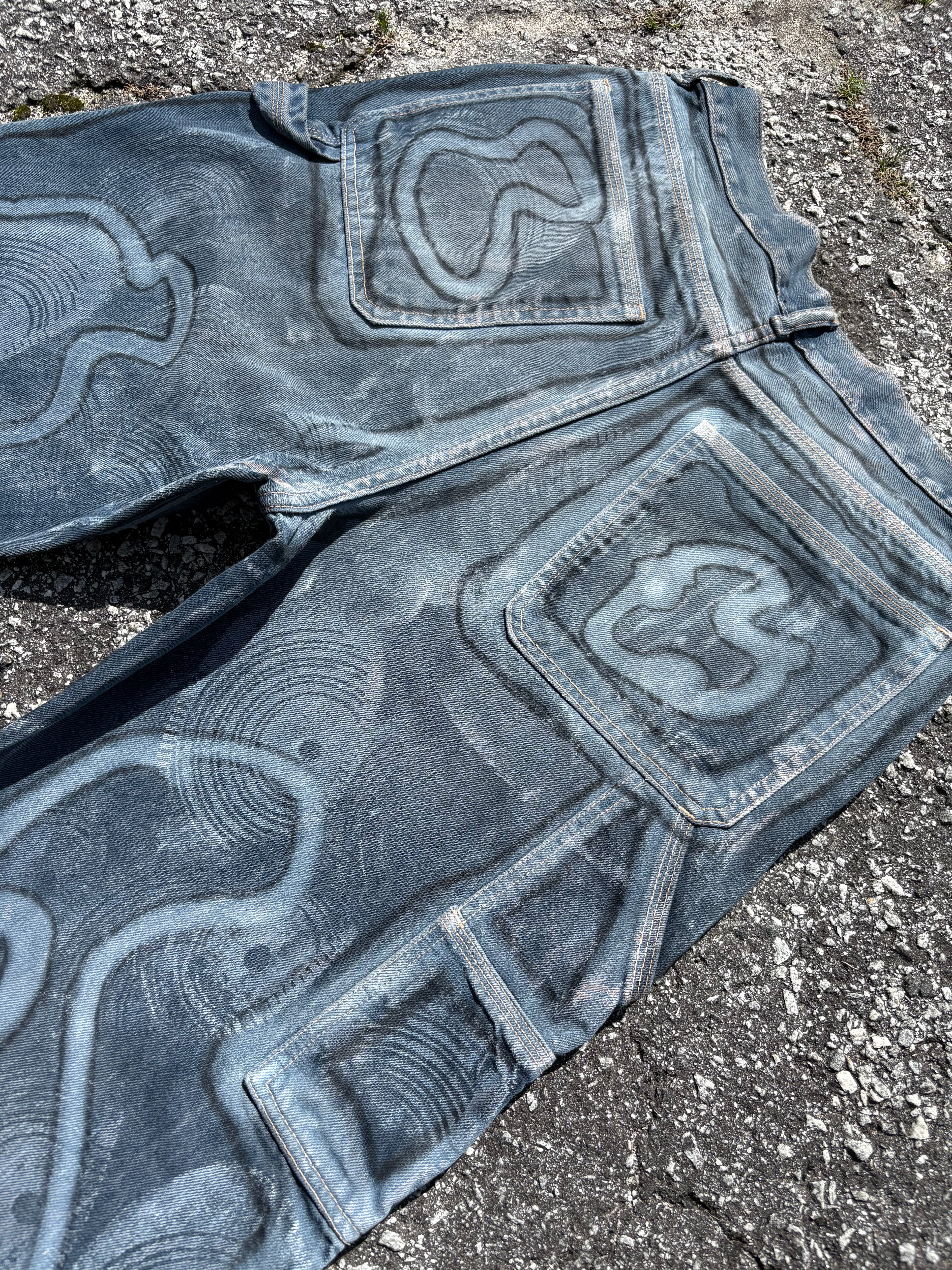 Millionaire Broke Boiz “Prints” Street Jeans | Premium Graphic Denim Streetwear