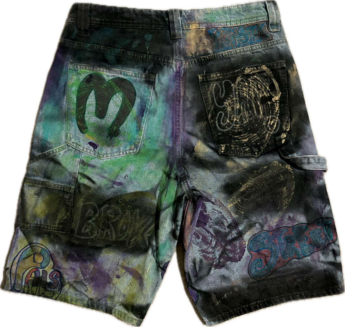 Millionaire Broke Boiz “ Love Me “ Street Jorts | Multicolored Urban Premium Streetwear Jorts