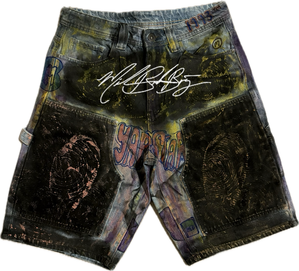 Millionaire Broke Boiz “ Love Me “ Street Jorts | Multicolored Urban Premium Streetwear Jorts