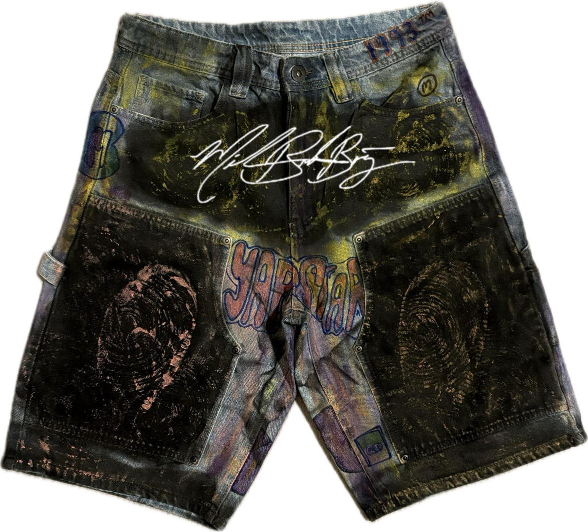 Millionaire Broke Boiz “ Love Me “ Street Jorts | Multicolored Urban Premium Streetwear Jorts