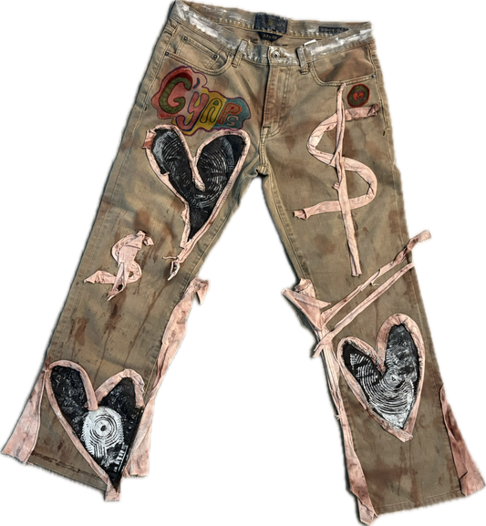 GsWorld x MBB “ Concrete Hearts “ Street Jeans