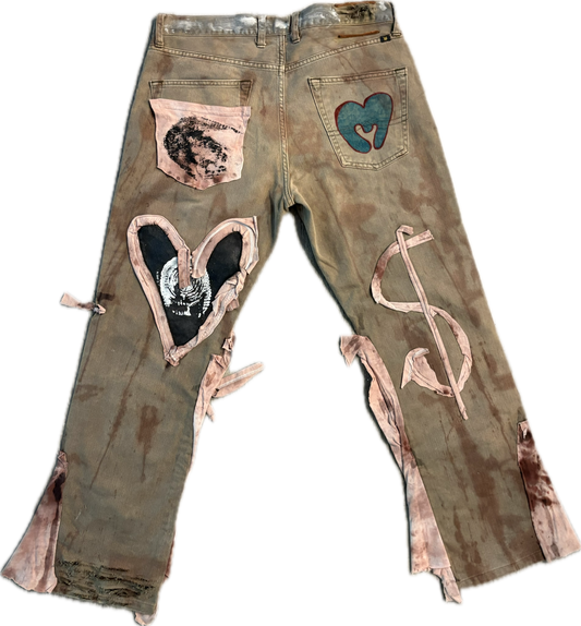 GsWorld x MBB “ Concrete Hearts “ Street Jeans