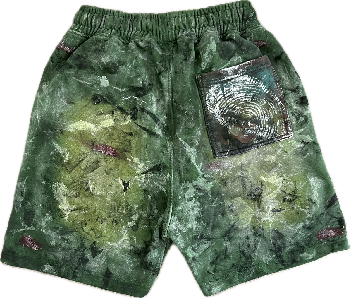 Millionaire Broke Boiz “ FUMERY “ Street Sweat Shorts | Green Luxury Streetwear Shorts