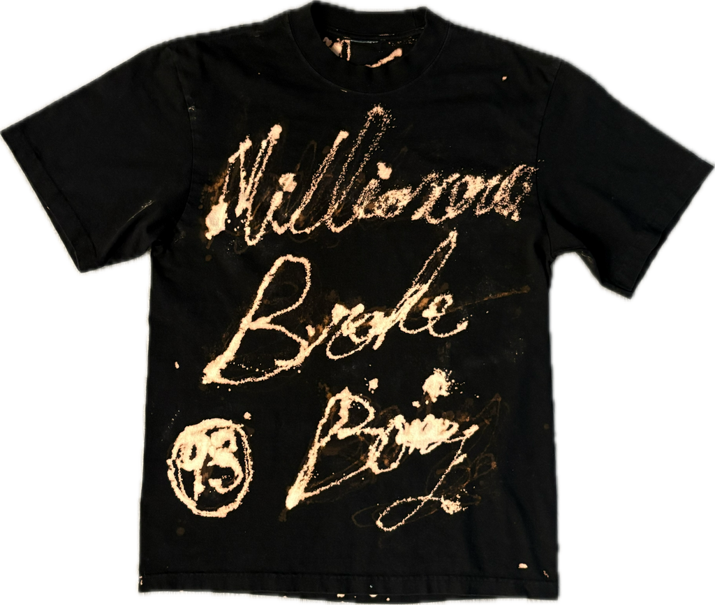 Millionaire Broke Boiz “Cleaner” Black Graphic T-Shirt | Premium Streetwear Tee