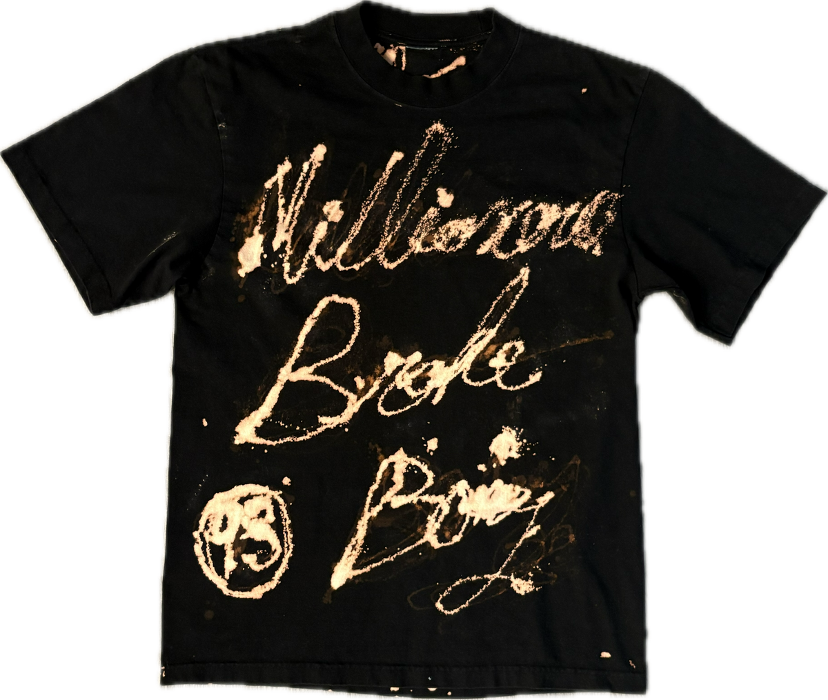 Millionaire Broke Boiz “Cleaner” Black Graphic T-Shirt | Premium Streetwear Tee