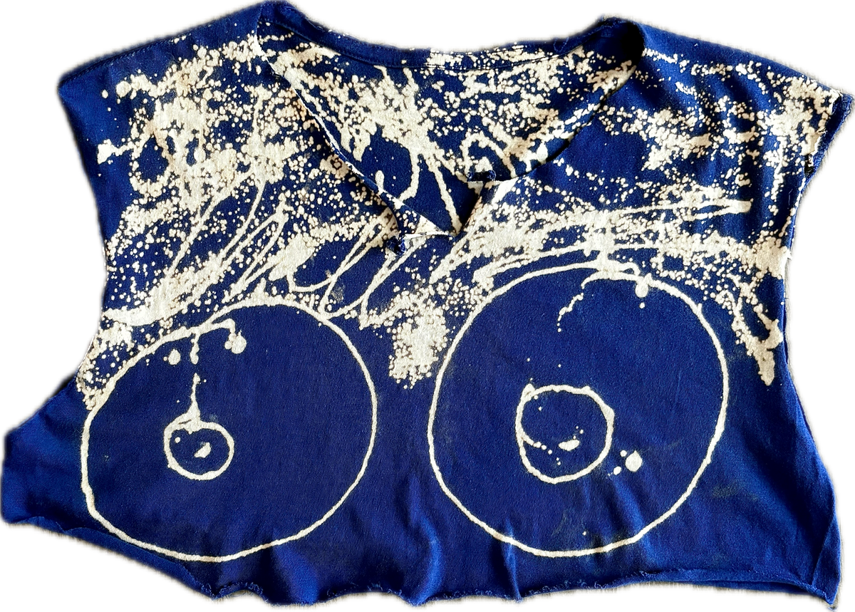Side Tit Specialist Women’s Blue Pop Crop Top | Millionaire Broke Boiz