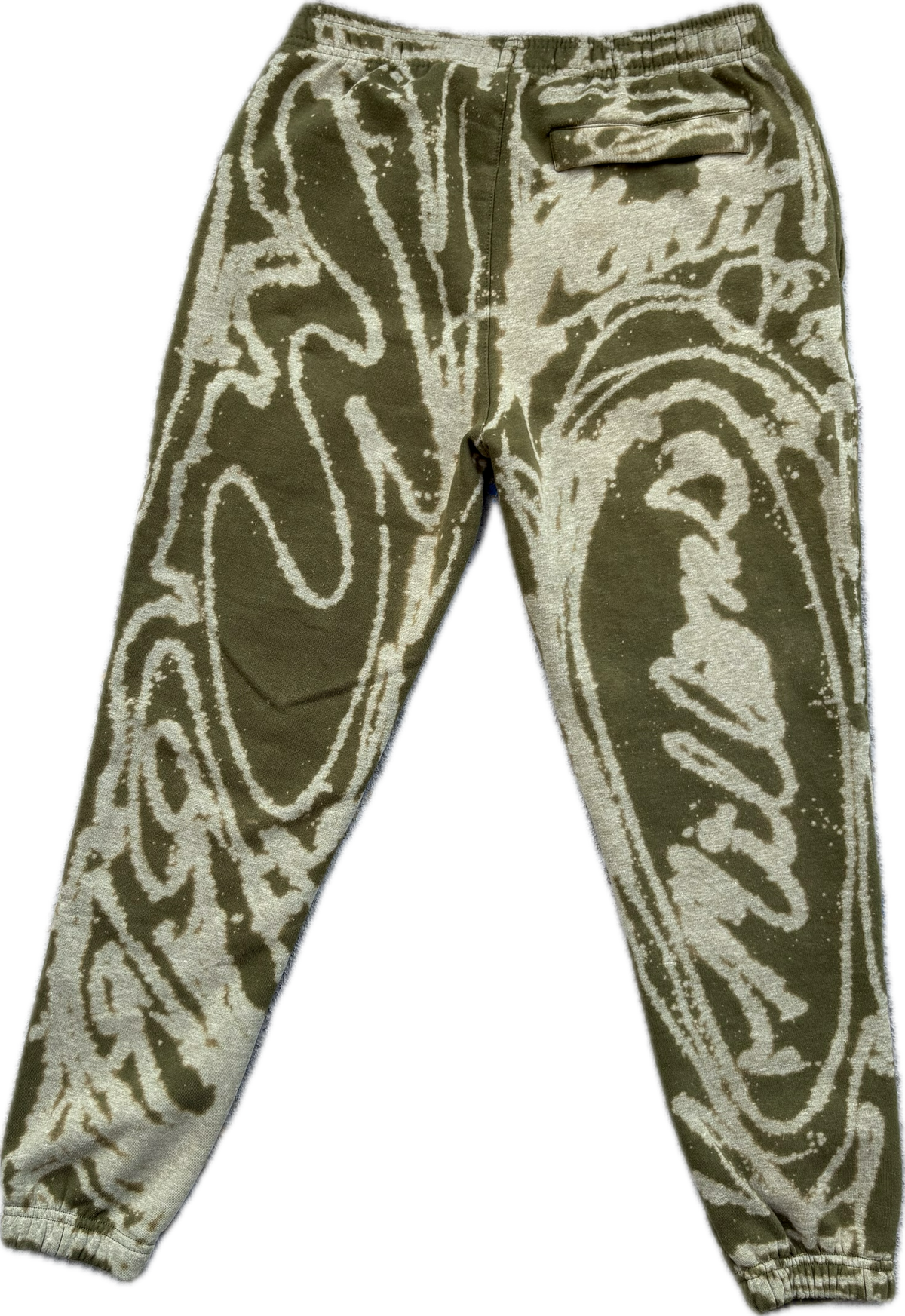 Circle Of M Faded Olive Graffiti Premium Urban Pinch Joggers  | Millionaire Broke Boiz